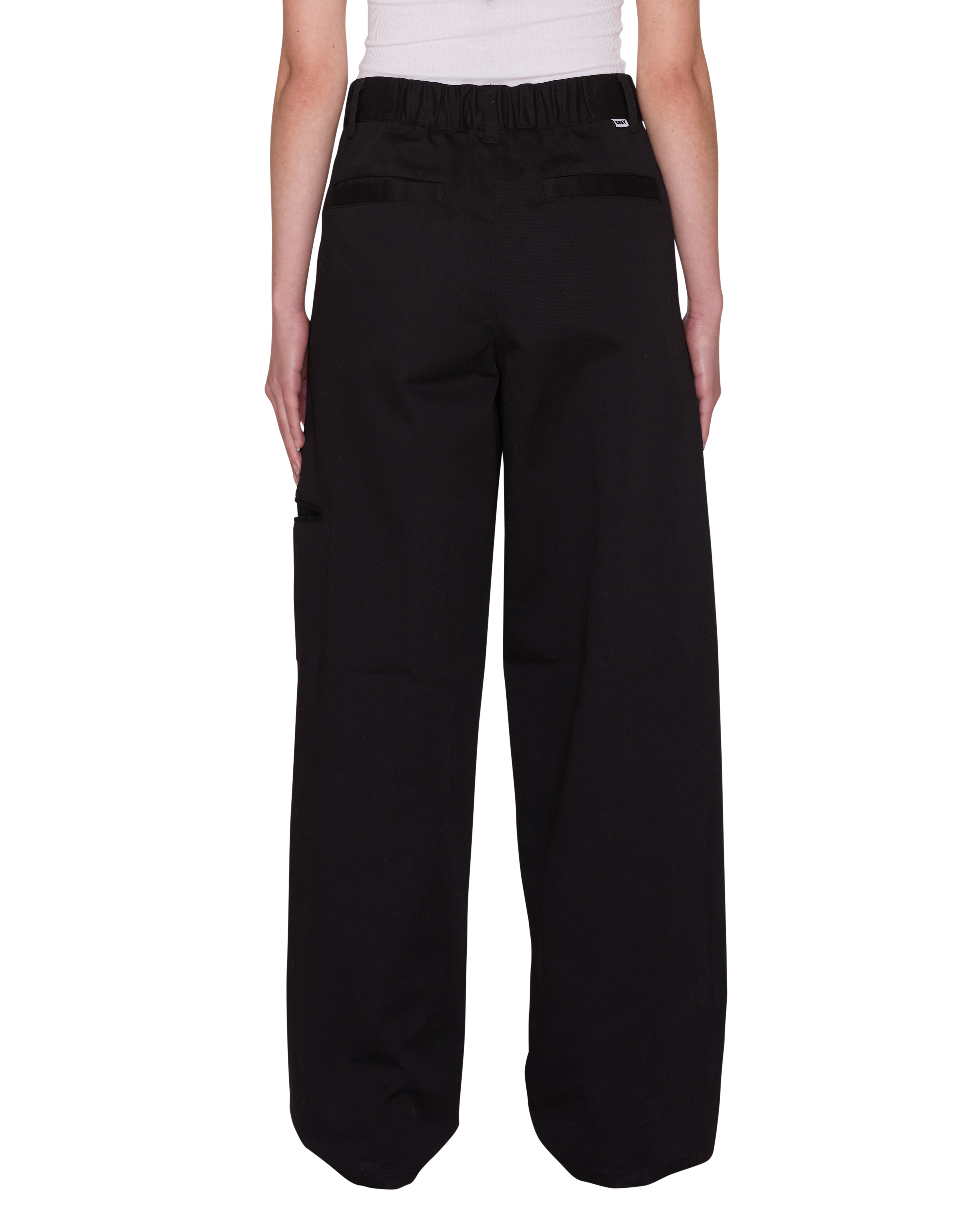 Obey Arden Pant Black Damen Baggy Fit Stoffhose Workwear schwarz